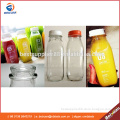 Eco-friendly,can recycling 16oz french square beverage glass bottle